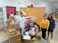 Доставка около тонны товаров гуманитарной помощи в Дом волонтёров, предназначенных для жителей Донецкой и Луганской Народных Республик